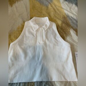 Athleta crop polo tank small nwt